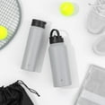 thumbnail image 2 of JoyJolt Vacuum Insulated Water Bottle with Flip Lid & Sport Straw Lid - 32 oz - Grey, 2 of 7