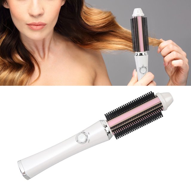 Hair Straightener Curler Comb, Prevent Damage 3 Temperature Gears Avoid Scalding Cordless Hair Curler Comb for All Hair Types