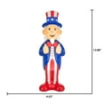 thumbnail image 6 of Uncle Sam Lighted Blow Mold Décor, 14", Patriotic by Way To Celebrate, 6 of 6