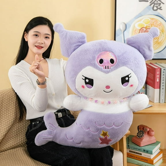 Sanrio Plush Kawaii Hello Kitty Doll My Melody Kuromi Plushie Cinnamoroll Pochacco Mermaid Plush Toys Cute Doll Gifts