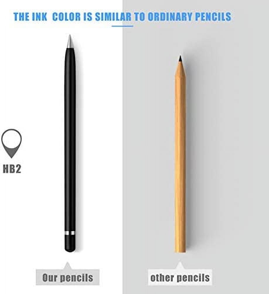 Designer Automatic Pencil，Inkless Eternal Metal Pen, Creative No Ink Pen,  Everlasting Pencil, Metallic pencil, Collectible Gift Office Sign Pen (Gold)