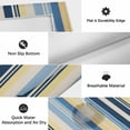 thumbnail image 6 of Blue Yellow Striped Outdoor Rug for Patio/Deck/Porch, Non-Slip Large Area Rug 5 x 7 Ft, Farmhouse Stripes Vintage Indoor Outdoor Rugs Washable Area Rugs, Reversible Camping Rug Carpet Runner, 6 of 8