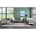 thumbnail image 2 of ACME HeiberoII Causeuse en Velours Capitonné avec 2 Coussins Gris, 2 of 8