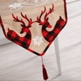 thumbnail image 4 of tredstone Christmas Table Runner Interesting Tabletop Scene Layout Decorations Exquisite Home Hotel Restaurant Xmas Tablecloth Dining Table Decoration, 4 of 7