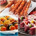 thumbnail image 6 of 100pcs Kebob Skewers 30cm x 3.5cm Stainless Steel Round Sticks, with Tube Storage, 6 of 6