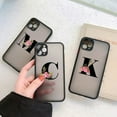 thumbnail image 4 of Black Letter Flower Matte Phone Case For iPhone 15 12 14 Pro Max Cases For iPhone 11 13 pro Back Cover fashion Shell Coque Black R for iphone15 pro max, 4 of 6