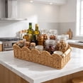 thumbnail image 5 of Imitation Rattan Woven Small Storage Baskets for Organizing,Imitation Wicker Basket for over Toilet Storage Shelf, Home Decor, Living Room, 5 of 6