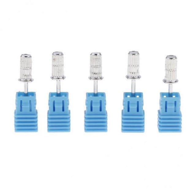 2x5pcs aleación lijado bandas bits uñas taladro pluma máquina para uñas acrílicas 2 piezas