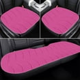 thumbnail image 4 of Blueek 3 PCS Car Seat Cover Full Set Car Front Seat Covers and Rear Benches Cover Originals Winter Plush and Warm for SUV Truck Decor, Pink, 4 of 8