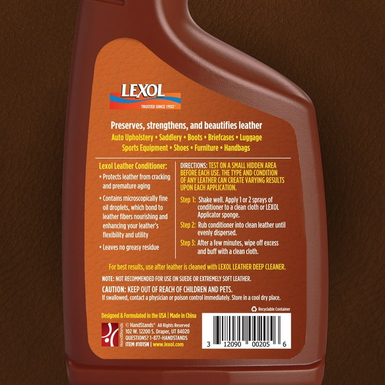 Lexol Cloth Seat & Upholstery Cleaner Spray (1/2 liter / 16.9 fl oz)