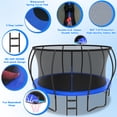 thumbnail image 3 of Cochan Outdoor Trampoline 12FT with Sprinkler and Lights, Backyard Recreational Pumpkin Trampoline for Kids, 3 of 7