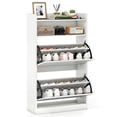 thumbnail image 1 of Costway Armoire de Rangement pour Chaussures avec 2 Tiroirs Basculants, Tablettes Réglables Amovibles pour l'Entrée, 1 of 10