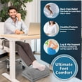 thumbnail image 3 of Foot Rest ComfiLife, espuma viscoelástica en forma de lágrima, para debajo del escritorio, 3 of 7