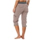 thumbnail image 4 of ICHUANYI ClearanceWomen's Fashion Casual Solid Color High Waist Cargo Pants A-Line Loose Wide Leg Pocket Quick Drying Pants(Dark Gray, L) ICHUANYI WER20232080501935, 4 of 8