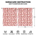 thumbnail image 2 of Nursery Curtains Boys Girls Kids Strawberry Plants Fruit Pink Print Pattern Window Drapes for Living Bedroom Playroom Room Decor Rod Pocket 52x63 Inch 2 Panels, 2 of 2