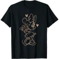 thumbnail image 1 of Disney Mickey Mouse And Friends Minnie'S Gold Ribbon T-Shirt All Size S-5XL, 1 of 4