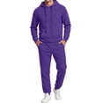 thumbnail image 6 of Mens Hoodie Set 2 Piece Drawstring Jogger Sweatpants Tracksuit, 6 of 7