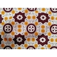 thumbnail image 4 of oneOone Coton Tissu Marron Géométrique Bloc Robe Tissu Tissu Imprimé par la Cour 56 Pouces de Large, 4 of 4