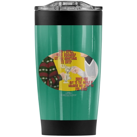 Christmas Vacation/Eggnog Stainless Steel Tumbler 20 oz Coffee Travel Mug/Cup, Vacuum Insulated & Double Wall with Leakproof Sliding Lid | Great for Hot Drinks and Cold Beverages