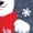 HEATHER BLUE, variant on - Polar Bear Snowglobe - Men's Short Sleeve Graphic T-shirt