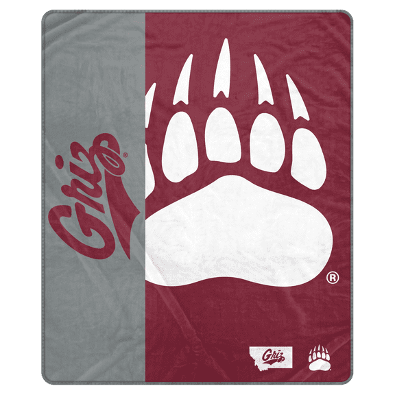 NCAA Montana Grizzlies 50x60 Inch Ultra Soft Tailgate Throw