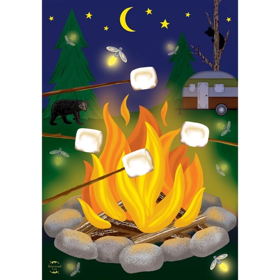 Briarwood Lane Garden Flag 12x18 For Outdoor Campfire S'mores Summer For Summer Garden Flag Flags For Outside