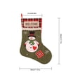 thumbnail image 3 of Bearachild Calcetín de Navidad, soporte para regalo, calcetín de caramelo, contenedor de galletas, resistente al desgaste, suministros de vacaciones, Kits de decoración para fiestas Patrón mayor Bearachild HA069618-01, 3 of 6