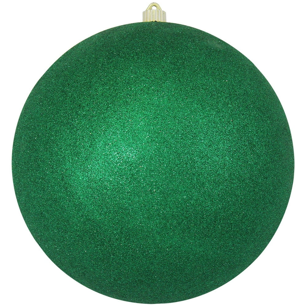 Glitter Emerald Green Shatterproof Christmas Ball Ornament 12" (300mm