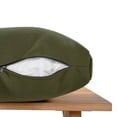 thumbnail image 4 of Christopher Knight Home Modern Outdoor Loveseat Sofa, Natural Acacia Wood Frame with Green Cushions, 4 of 12