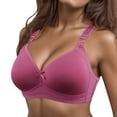 thumbnail image 4 of kamemir Bras for Women Women's Underarm-smoothing With Seamless Stretch Wireless Lightly Lined Comfort Bra(Purple,48), 4 of 4