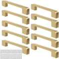thumbnail image 1 of Jaladeras para Cajones Doradas Agarraderas para Cajones, Tiradores para Gabinetes de Cocina con Tornillos, 10 Piezas Manijas para Muebles, 1 of 4