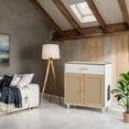 thumbnail image 6 of Vinsetto Cat Litter Box House with Sisal Scratching Door, Beige+White, 6 of 9