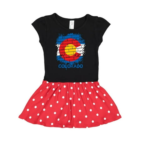 

Inktastic Graffiti Colorado State Flag Gift Toddler Girl Dress