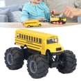 thumbnail image 4 of School Bus Model Toy, Exquisite Spray Paint High Simulation School Bus Pull Back Toy 1:43 Scale Plastic Interior Chassis  for Outdoor Play Yellow,Graffiti, 4 of 8