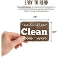 thumbnail image 2 of Clean Dirty Magnet for Dishwasher, 3.5" X 2.4" Adhesive Metal Plate to be Used on Non Metal Surface, Reversible Double Sided Flip Indicator Kitchen Decoration$$Home Decor, Kitchen, & Other, 2 of 7