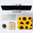 thumbnail image 2 of Sunflowers Mouse Pads, Floral Square Computer Mouse Pad with Non-Slip Rubber Base,Mouse Mat for Office Home Laptop, 2 of 6