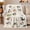 Playful Huskies, variant on Happy Spitz Dogs Hearts Scene, Playful Pet Portrait Pattern, Warm Flannel Blanket for Living Room and Bedroom with Detailed Artwork, Dog Lovers Halloween Gift, Pet Lover Home Decor