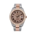 thumbnail image 1 of Pre-Owned Rolex Datejust 41MM 126331 Diamond Paved Roman Dial Diamond Bezel Two Tone Rose Gold Semi Diamond Oyster Bracelet, 1 of 8