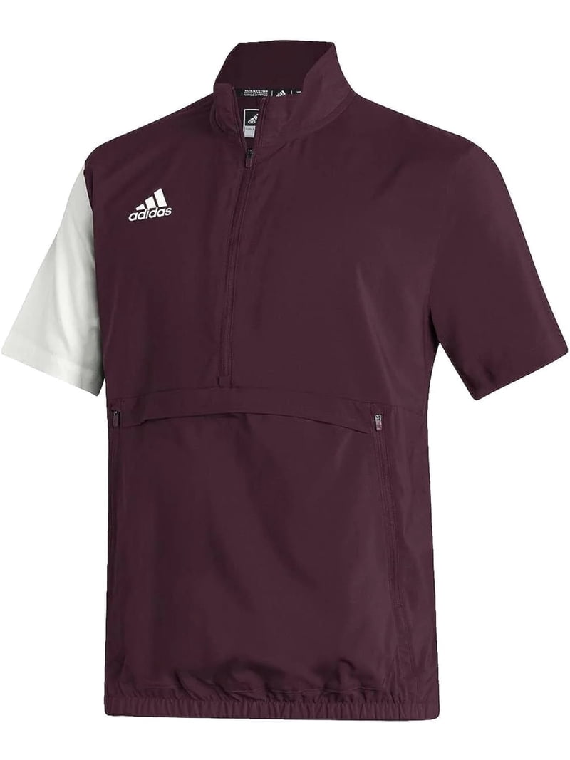 Adidas Stadium Quarter Zip Woven Men's Short Sleeve Pullover