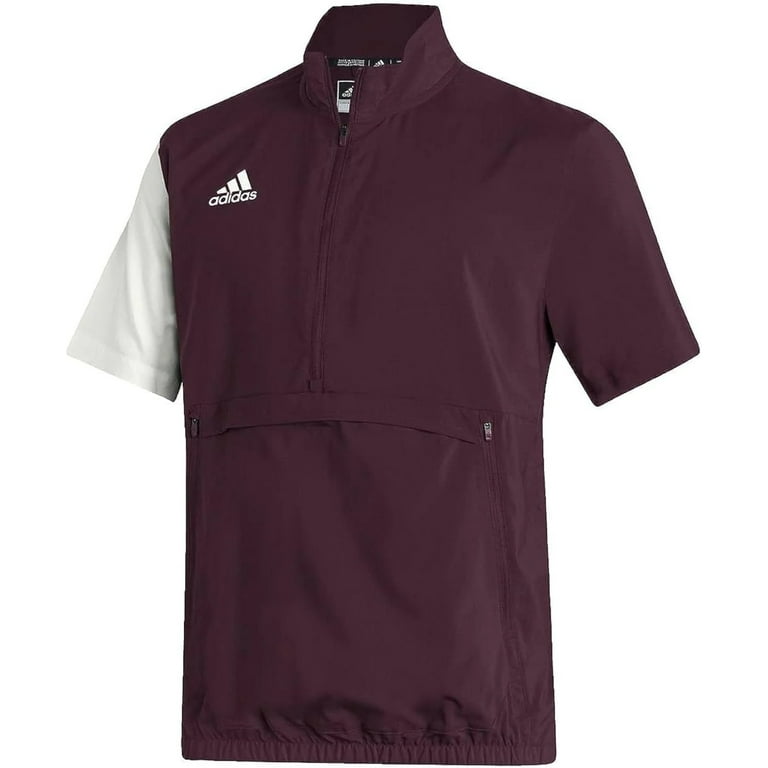 Adidas Stadium Quarter Zip Woven Men s Short Sleeve Pullover