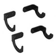 thumbnail image 2 of Mosiee 2 Pair Clear Black Acrylic Baseball Bat Rack Display Shelf Holder Wall Mount Baseball Bat Rack Horizontal Display, 2 of 8