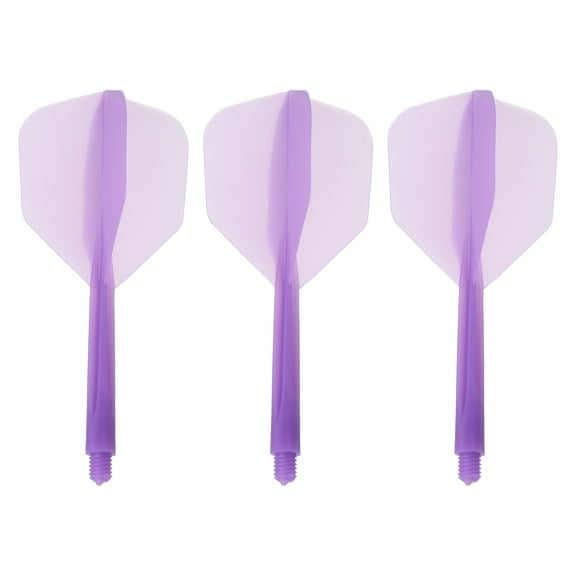 Uxcell Integrated Dart Shaft Flights, 3 Pack Durable Dart Flight Set, Purple