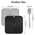 thumbnail image 2 of 2PCS Cat Licking Mat, 20 X 20 cm, Lick Mat, Dog Lick Mat with Suction Cups Feeding Mat for Butter, 2 of 5