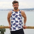 thumbnail image 6 of Salouo Boho elephant for Men's Tank Tops,Sleeveless Muscle Shirts for Men Quick Dry Workout Tank Top Gym Muscle Tee Fitness Bodybuilding Sleeveless T Shirt-, 6 of 7