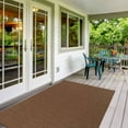 thumbnail image 5 of Ottomanson Jardin Solid Design 5x7 Non Shedding Indoor Area Rug, 5'3" x 6'11", Brown, 5 of 8