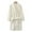 Off-White, variant on Boys Girls Flannel Robe 5-15T Kids Soft Long Bathrobe Youth Thickened Bath Towel Sleepwear Lapel Jumpsuit Pajamas Waistband
