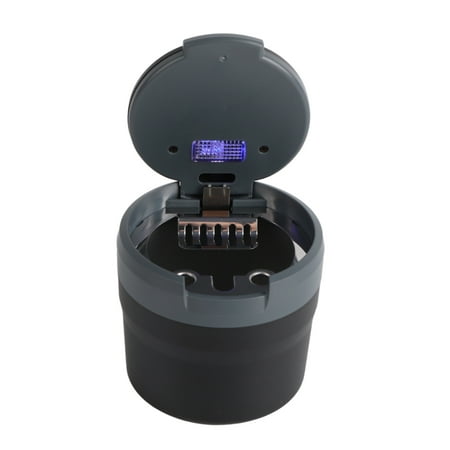 Cendrier de Voiture, Cendrier Portable à LED avec Couvercle pour