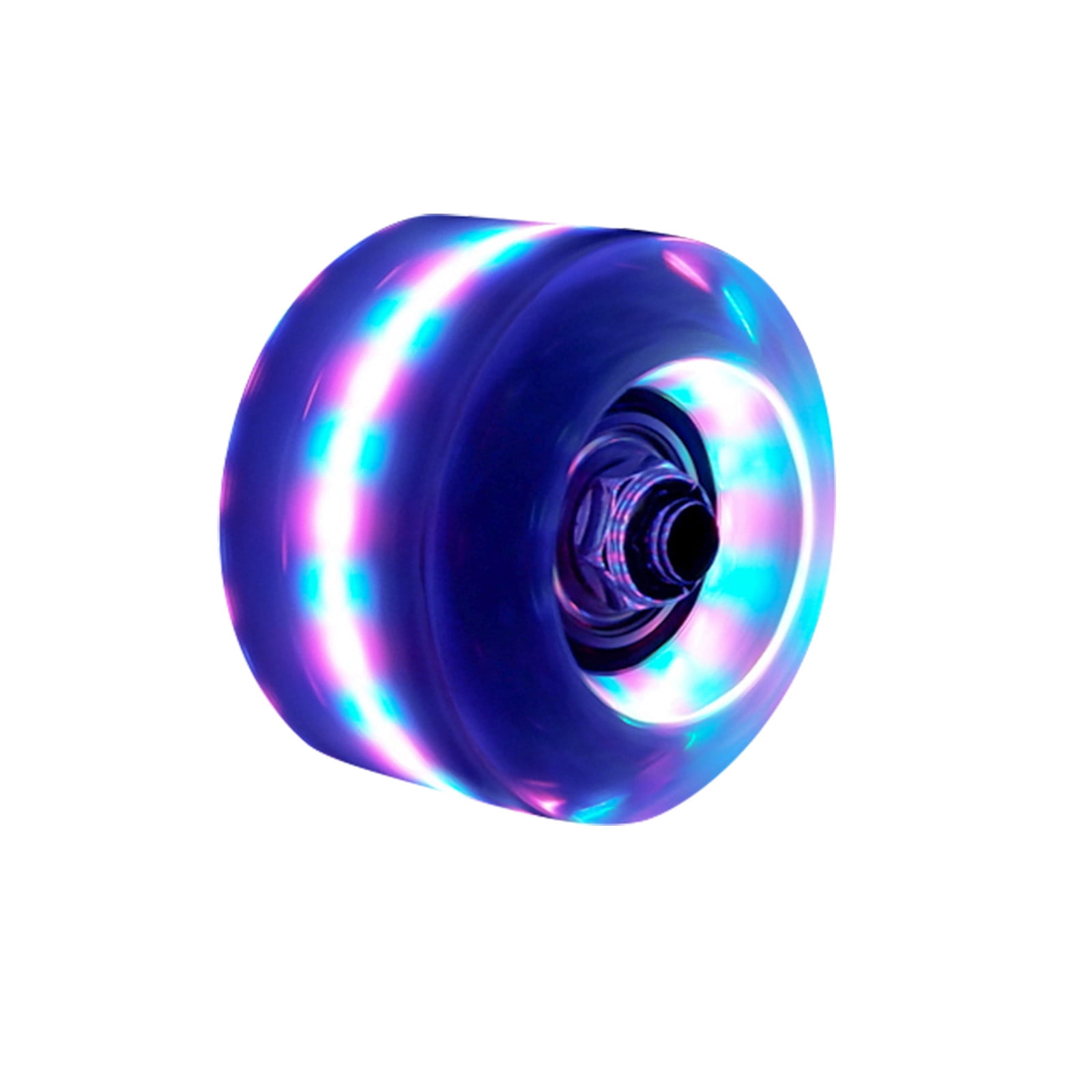 2PCS Luminous Light Up Roller Skate Wheels with BankRoll Bearings Skates Parts 