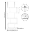 thumbnail image 3 of ToppiJoy 6-Tier Acrylic Bookshelf, Acrylic Geometric Bookshelfs, Book Shelf with Open Shelves, Multipurpose Bookcase for Living Room, Bedroom, Office Clear, 3 of 11