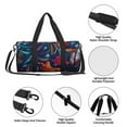 thumbnail image 4 of Balery Tropical Flower Bolsa de Gimnasio para Mujeres y Hombres, Bolsa de Viaje Impermeable, Bolsa de Fin de Semana con Compartimento para Zapatos y Bolsillo Húmedo, 4 of 6